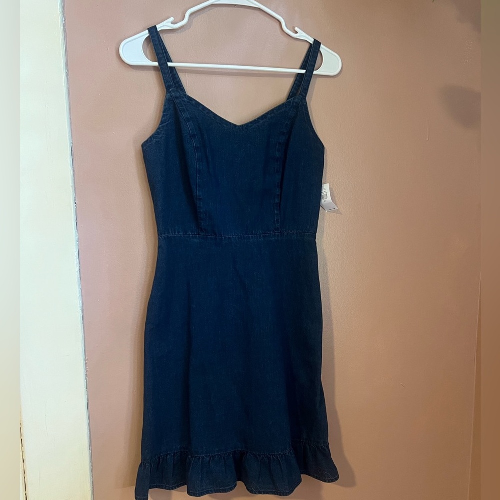 Denim Ruffle Dress